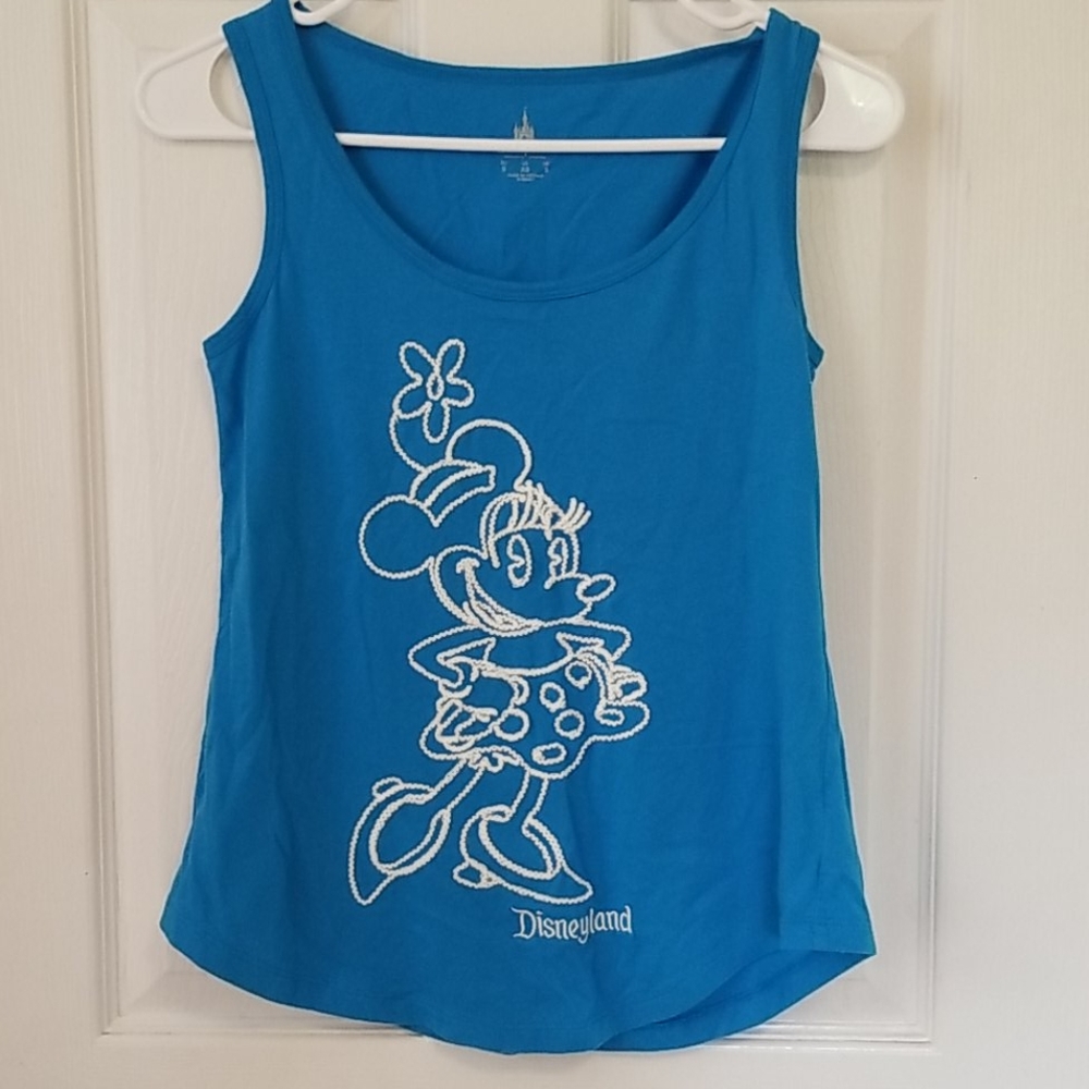 Disney Parks Minnie Mouse Tank Top Blue Size XS